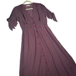 urban outfitters gabrielle linen midi wrap dress New without tags UO Gabrielle Wrap Midi Dress